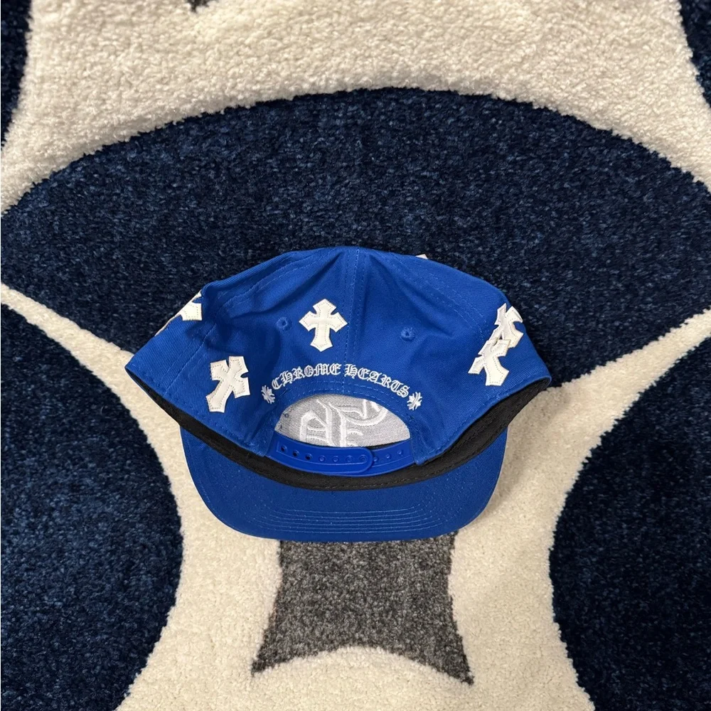 Chrome Hearts Blue Cross Patch Snapback Hat